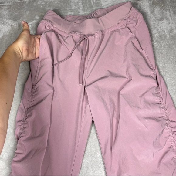 Athleta Attitude Sugarplum Mauve Dusty Rose Pink Athletic Jogger Pants 6 Tall - Picture 4 of 16